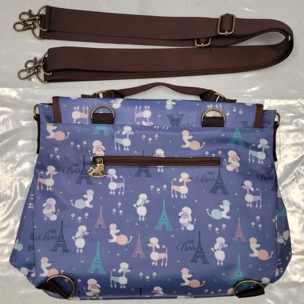 Waterproof Convertibe Handbag Backpack Crossbody Multifunctional Triple Use Bag - Picture 10 of 15